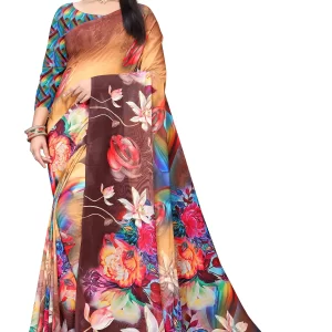 Weightless Digital Print Saree with Blouse