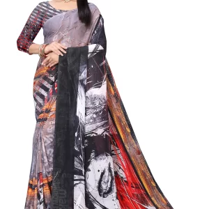 Weightless Digital Print Saree with Blouse