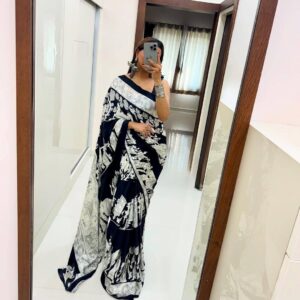 Lagdi Pure  Gajji Soft  Silk Saree